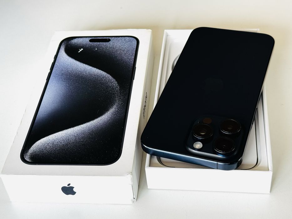 Iphone 15 Pro Max 256GB Blue 100% Батерия! Гаранция 6 месеца