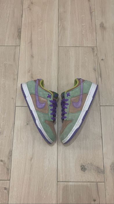 Nike dunk low green and brown