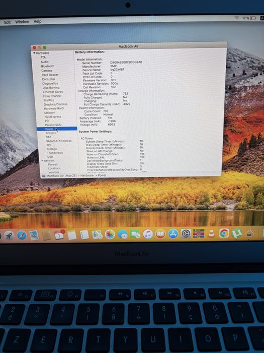 Apple MacBook Air 13” Late 2010 – SSD – Funcțional – Baterie OK + Încărcător