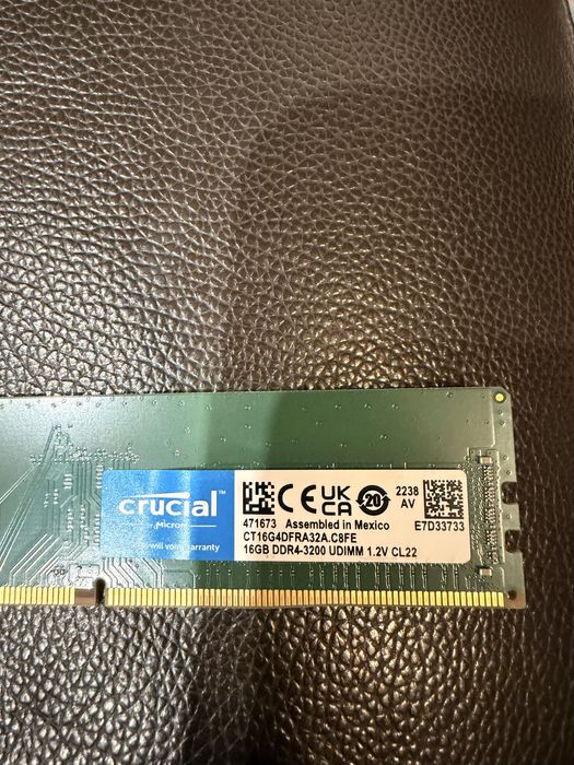 Memorie PC Crucial 32GB, 2x16GB , DDR4 3200Mhz Cl.22