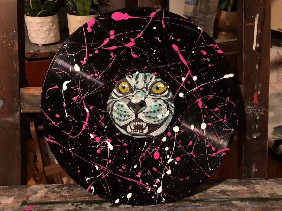 Ръчно рисувана грамофонна плоча