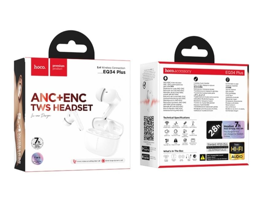 Беспроводные наушники Hoco EQ34 Plus оригинал глобальная версия