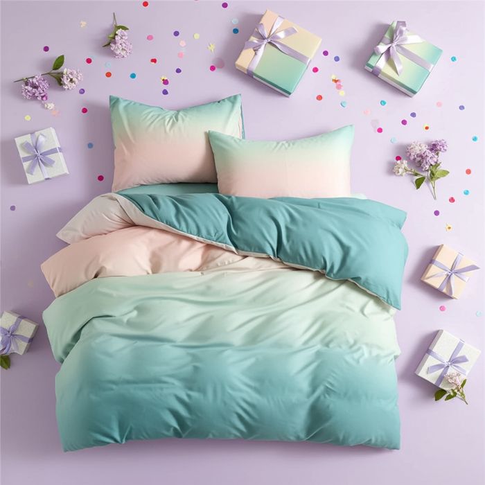 Lenjerie Pat Clutch Px042, Bumbac, 4 Piese, Cu Elastic, Crem, Verde