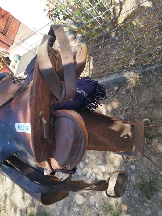 Șa de piele originala model clasic germana