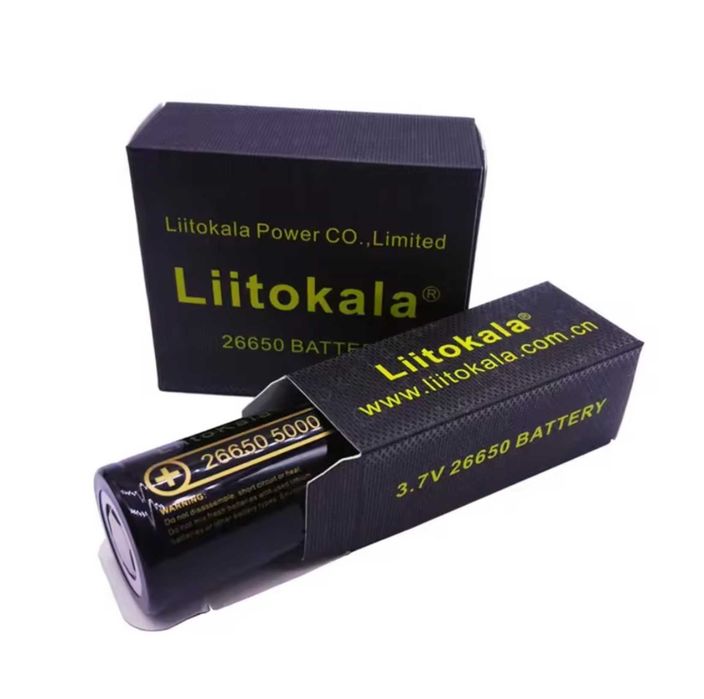 Батерии 2бр 26650 liitokala черния вариант 5000mAh