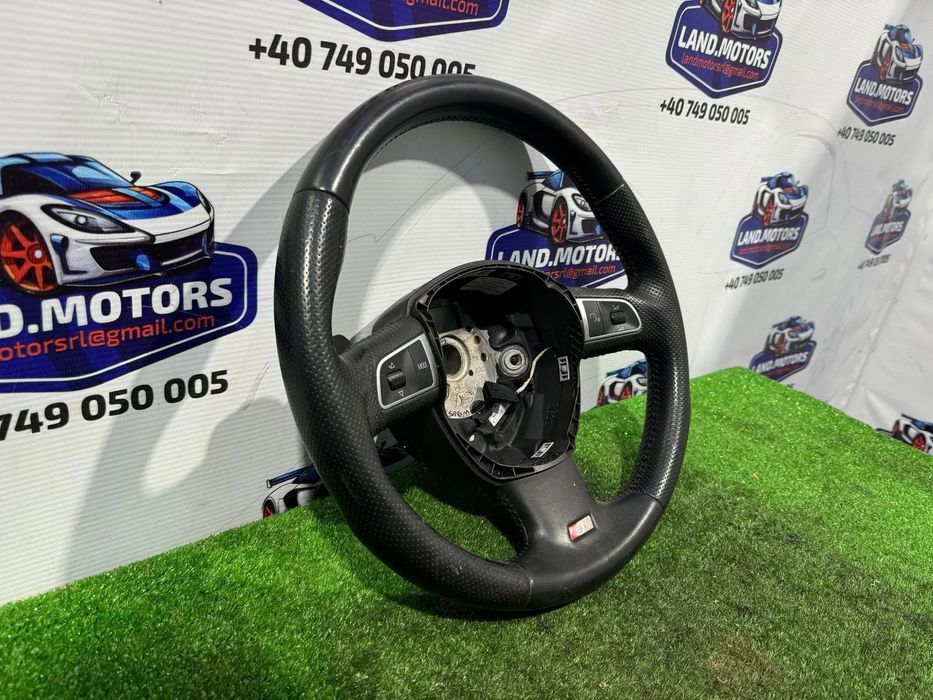 volan piele audi a6 c6 s-line cu padele 2004-2011