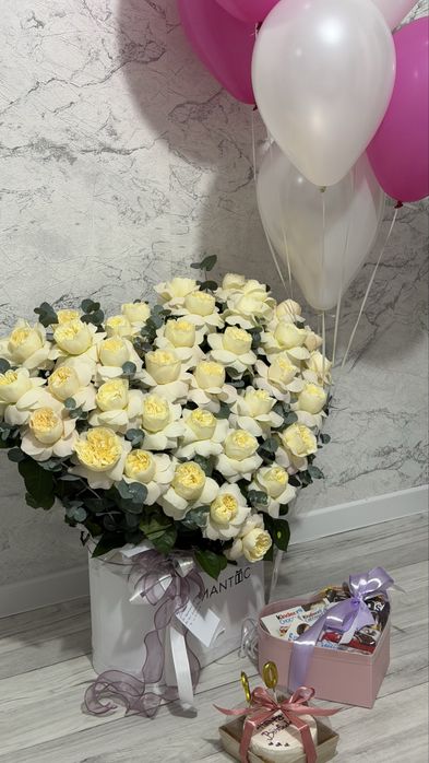 Огромный букет за 40.000 свежие розы