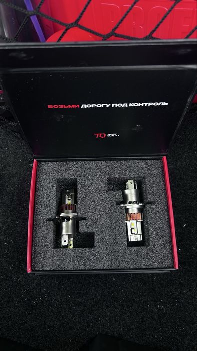 LED лампы 3800k TQ H4 теплый оттенок (под галлоген)