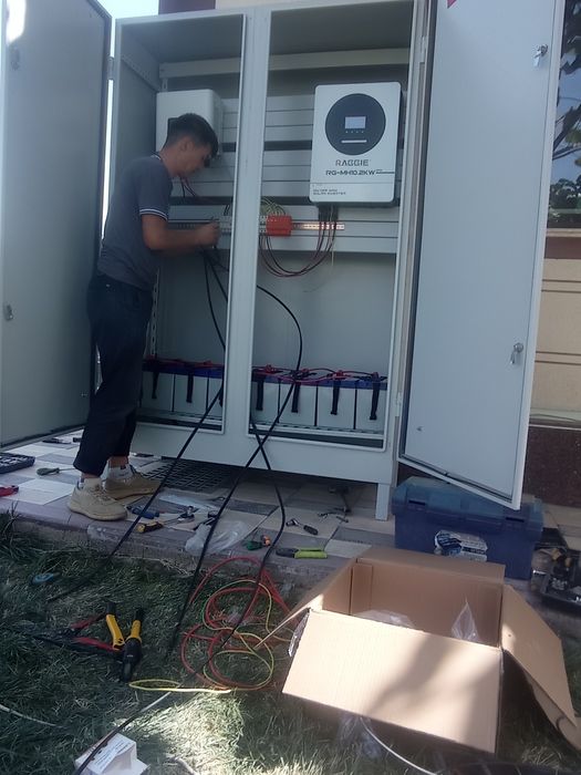 Солнечный панели установка