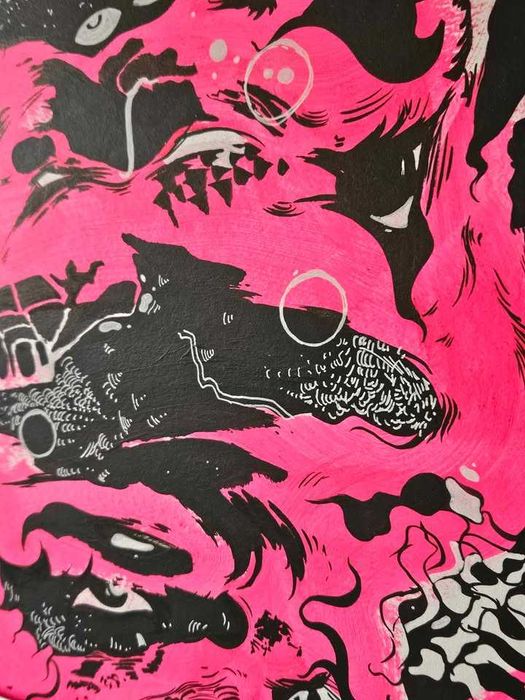 Оригинален авторски принт в рамка и мат без стъкло