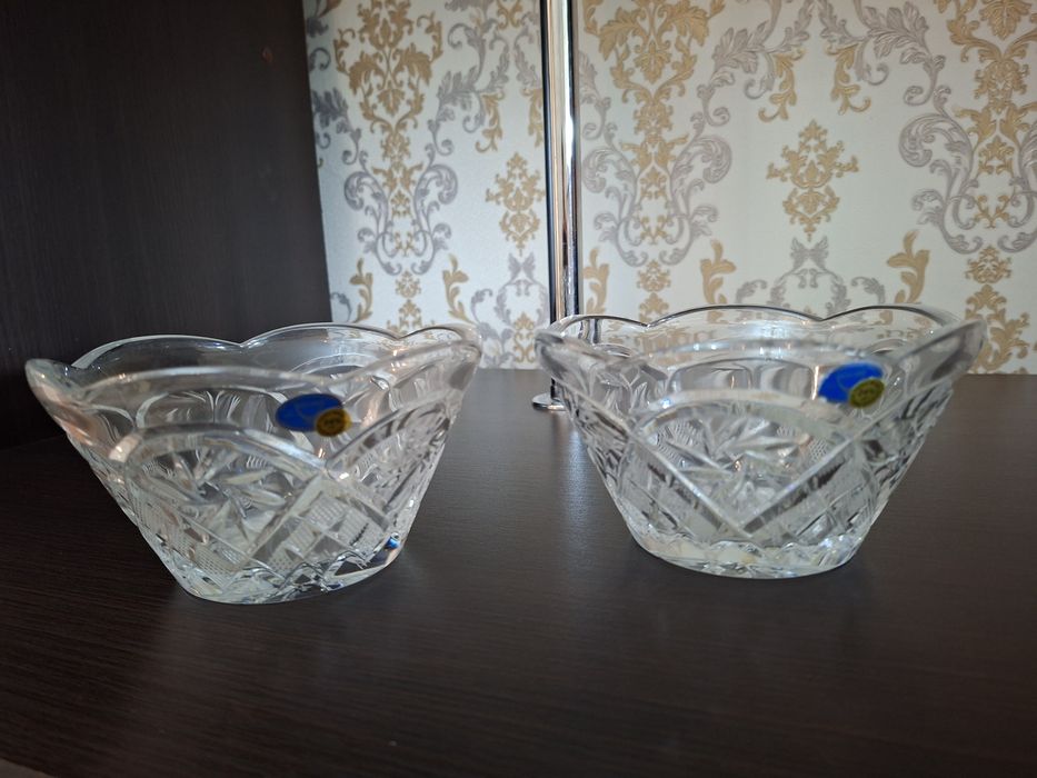 Хрусталь вазы конфетницы новые