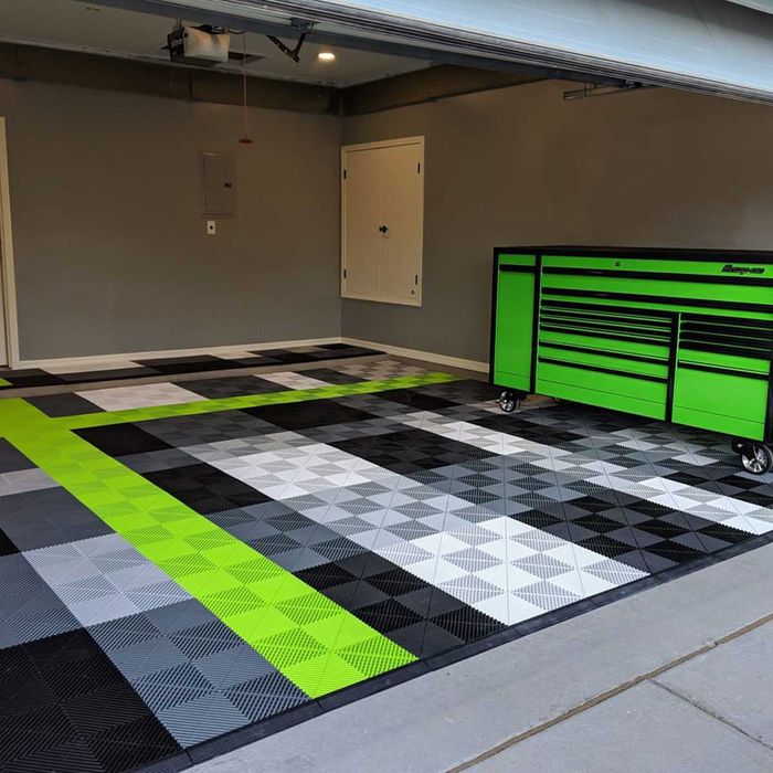 Pardoseala Modulara pentru Garaj si Service ALB WHITE Made in Romania