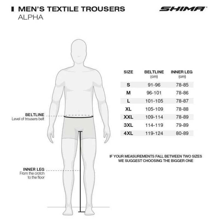 Мъжки текстилен мото панталон SHIMA DUNE WP Red/Gray