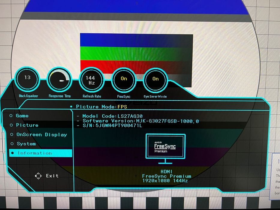 Монитор Samsung G3, 144HZ, 27”
