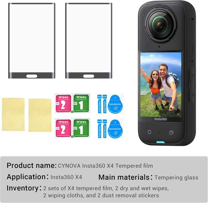 CYNOVA Insta 360 X5 Протектор за екран