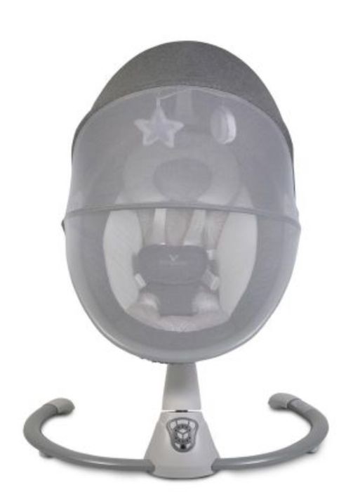 Електрическа бебешка люлка Cangaroo Cloud - сива