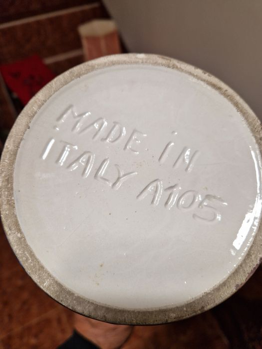 Антикварен порцеланов италиански к-т вази и жардиниера