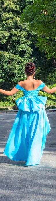 Rochie de ocazie unica, facuta pe comanda, cu corset.