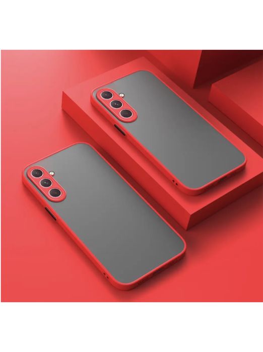Samsung S22/S23/S24/S25/PLUS/ULTRA Husa Plastic Fumuriu Margine Silico