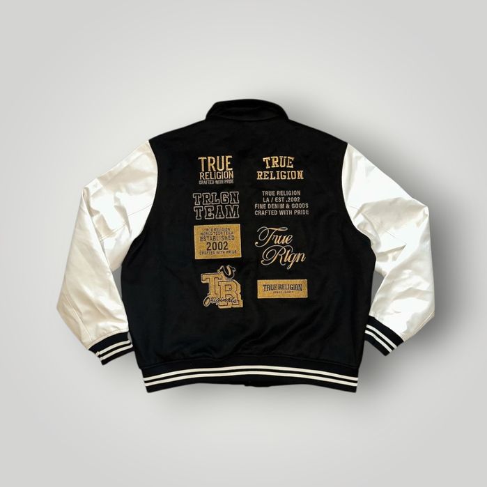 True Religion Varsity College Bomber Jacket