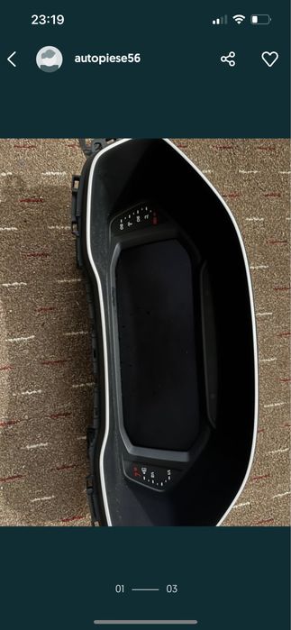 Ceasuri display digital audi Q3 2019-2022 piese dezmembrari