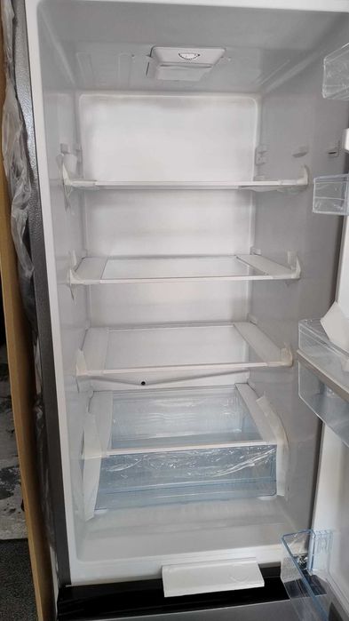 Чисто нов Комбиниран Хладилник с фризер Heinner Dispenser-Диспенсър Инокс 180 см