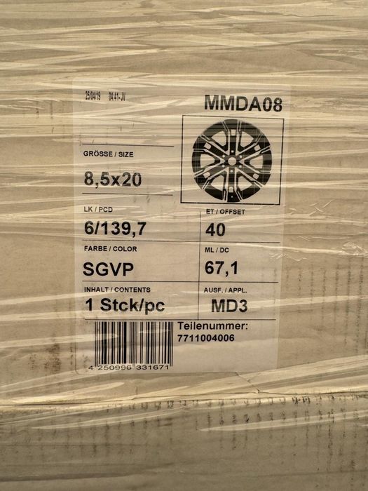 Jante originale Mitsubishi Pajero L200 Toyota Land Criuser 20 Zoll
