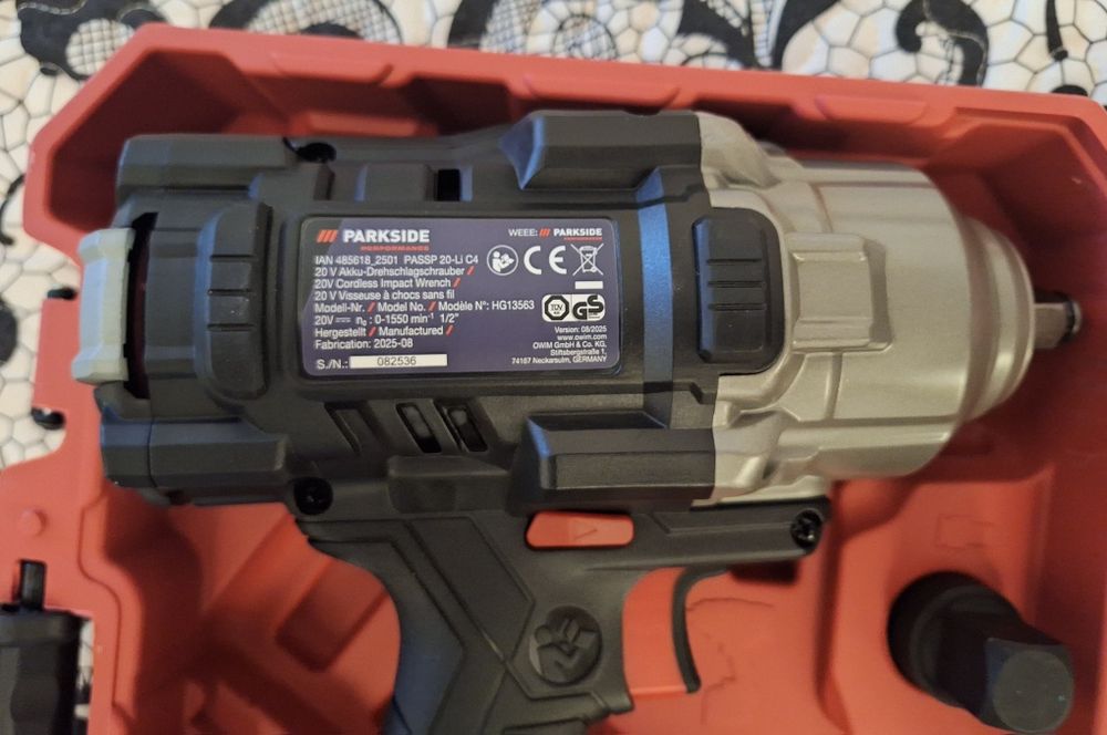 Pistol Impact Parkside 20V Performance 1898Nm