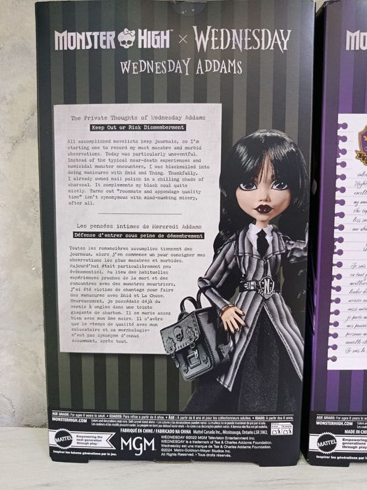 Monster High Wednesday Adams and Bianca