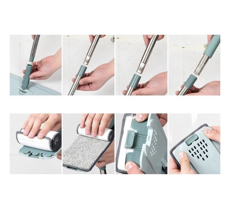 Швабра с отжимом и ведром