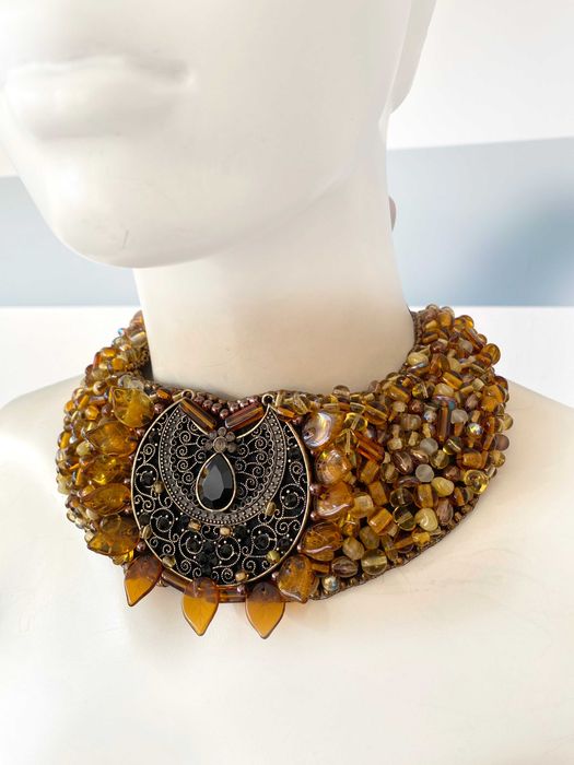 Colier statement cu "aroma de cafea"