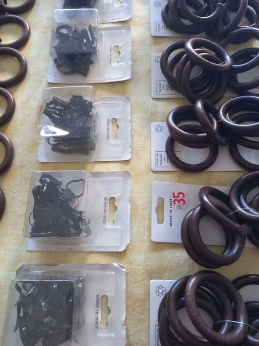 Inele cu pișcatori, pentru perdele.