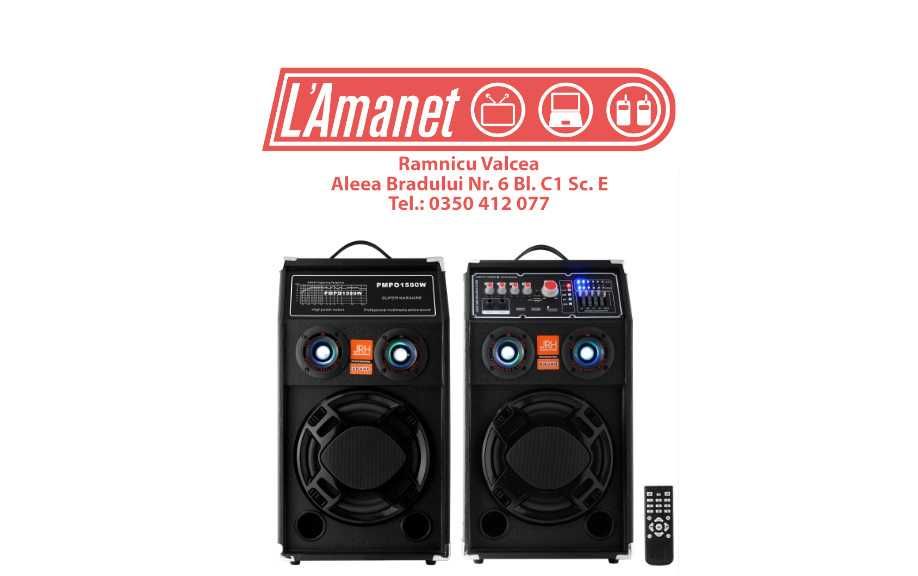 Set Boxe Profesionale 3.1 JRH Telecomanda USB Bluetooth SDCard AUX LED