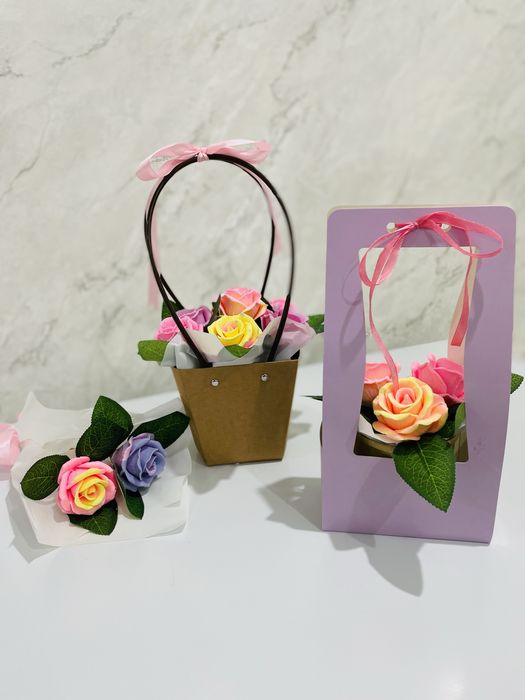 Сабыннан жасалған хош иісті гүлдер