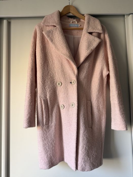 Елегантно палто в цвят "пудра" – Lila Lou