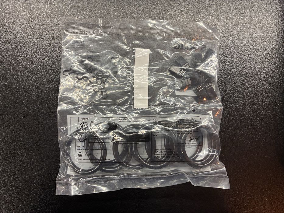 Syrlig Ikea халка за завеса с клипс и кука