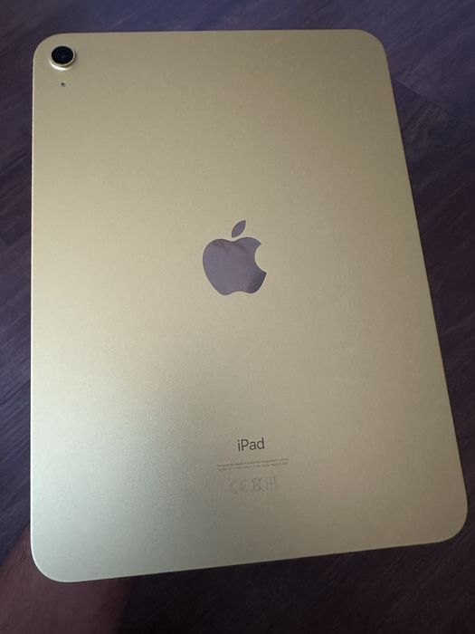 iPad 10 impecabil/ca nou, Yellow 64GB cu husă