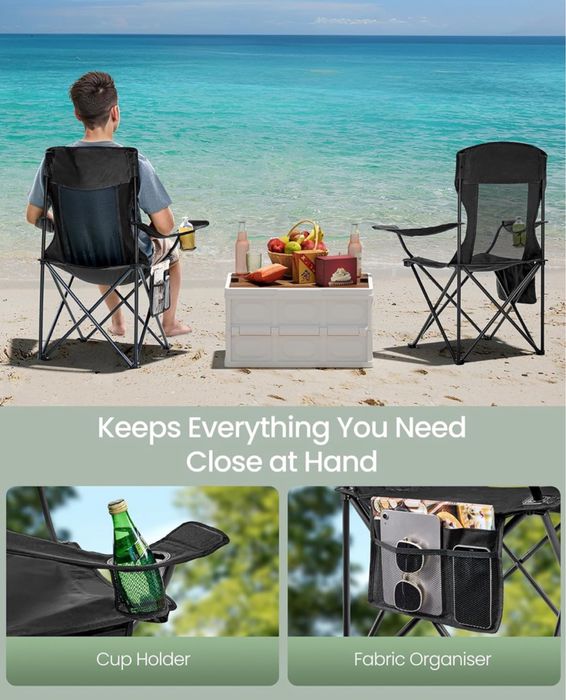 Сгъваем къмпинг стол SONGMICS