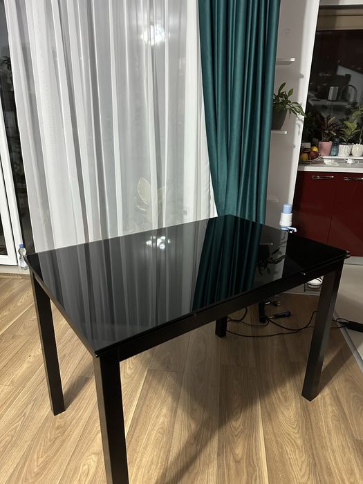 Masa de sticla calitativa extensibila Lemn’s