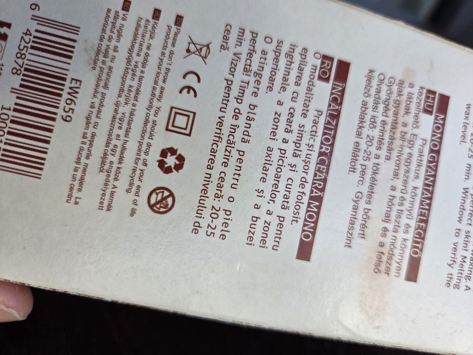 ETB mono incalzitor ceara 100 ml- stare foarte bună