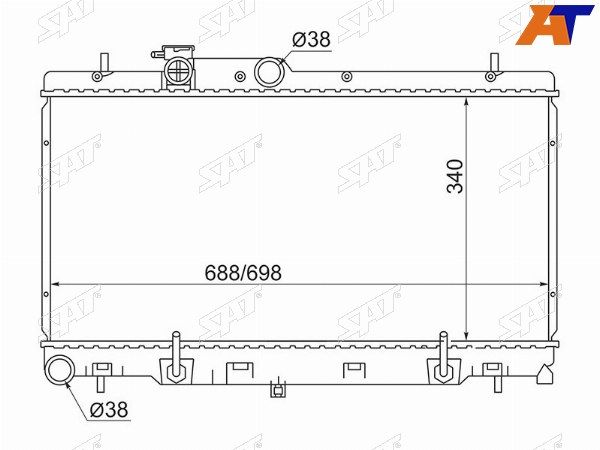 Радиатор Subaru Impreza