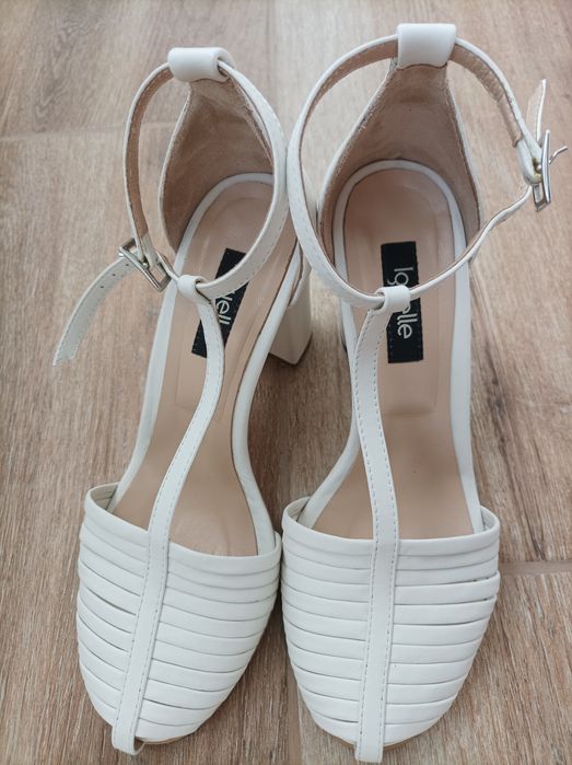 Vand pantofi din piele - albi (marimea 36) - Iguelle