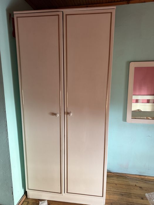 Гардероби, бял, дървен