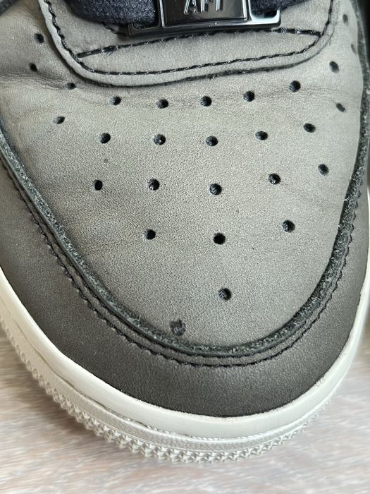 Nike Air Force 1 Low Black Light Bone Faux Fur