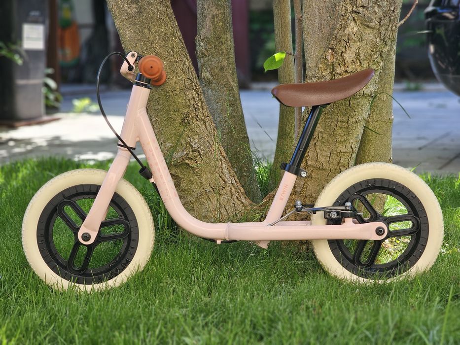 Bicicletă de echilibru fete,fără pedale Runride 500 10", 2 - 4,5 ani (85 - 105 cm)