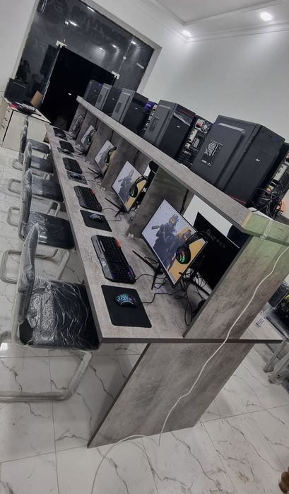 Game Club uchun 10ta igravoy Kompyuterlar stol stullari bn tayyor