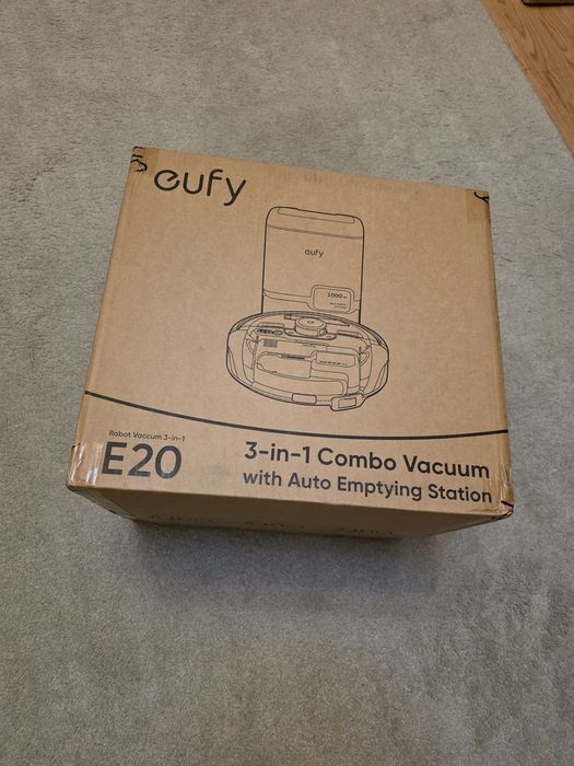 Aspirator robot eufy E20 3-in-1, 8.000Pa/30000Pa, Statie Auto-Golire