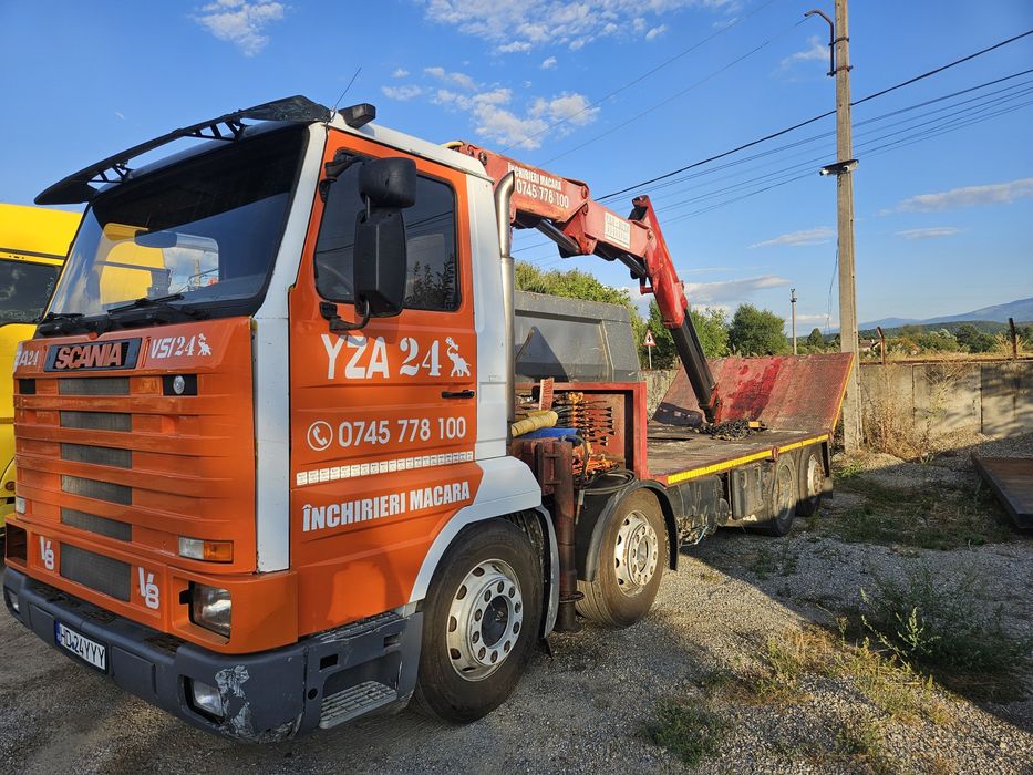 Vând sau schimb scania cu macara