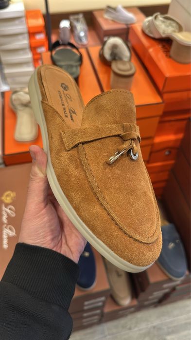 Papuci Loro Piana piele naturala