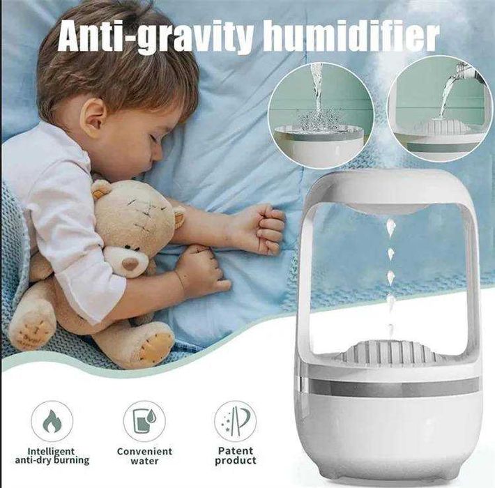 ПОДАРКА – Увлажнитель воздуха декоративный диффузор с каплями "Фонтан"